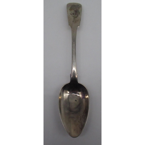 85 - Victorian, hallmarked Sterling silver mustard spoon with gilded bowl, by Chawner & Co., London, 1872... 