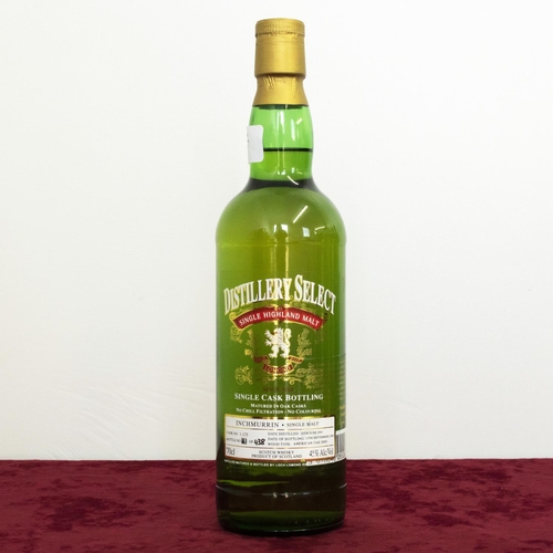 136 - Distillery Selection Inchmurrin Single Highland Malt, distilled 2001 bottled 2005, bottle 161/438, 4... 