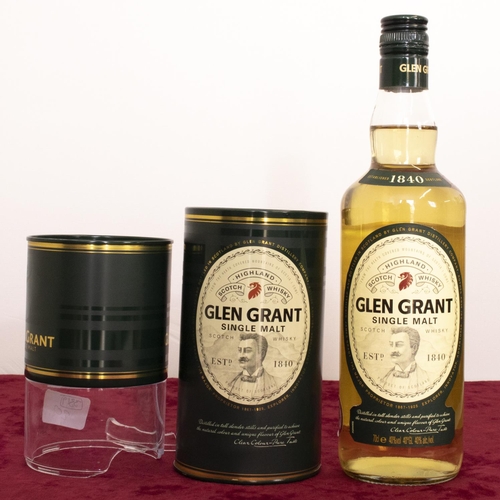 137 - Glen Grant Single Malt Highland Scotch Whisky, 40%vol 70cl, in tin tube, 1btl