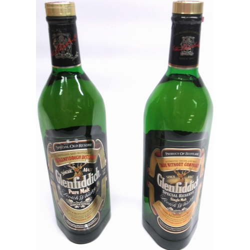 161 - Two 1ltr bottles Glenfiddich pure malt Scotch whisky (2)