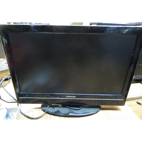 695 - Three TV monitors - Toshiba 19