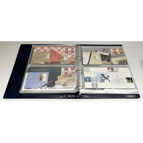 268 - Folder containing Royal Mail / Royal Mint Philatelic-Numismatic First Day Covers, some with silver i... 