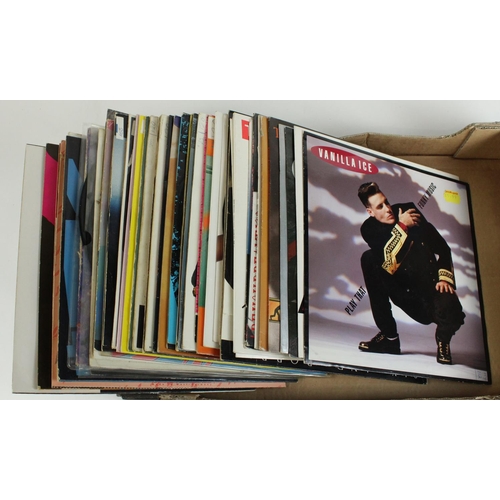 730 - Collection of 1980s to 1990s vinyl, pop, soul, R&B and dance inc. Vanilla Ice, Tribal House, Wrecks ... 