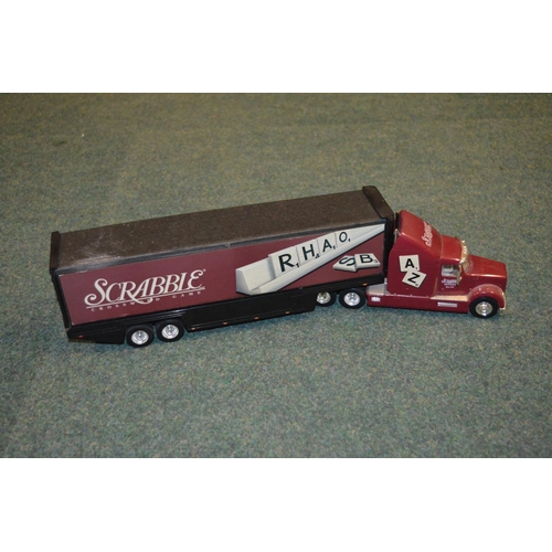 140 - Boxed Game Movers diecast truck with Hasbro Collectors Scrabble game (complete)