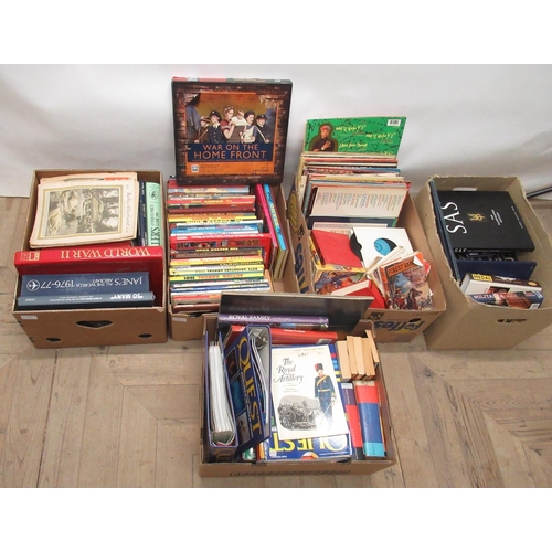 154 - Large collection of books and LPs in 5 boxes