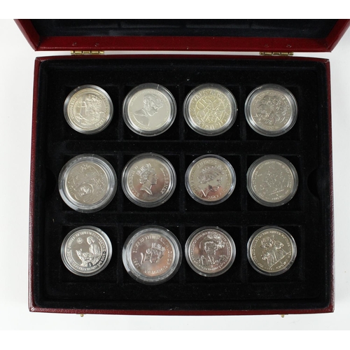 745 - Selection of commemorative crowns and other coins, mostly Royal Family related together with some co... 