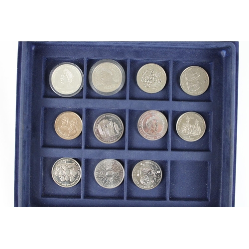 745 - Selection of commemorative crowns and other coins, mostly Royal Family related together with some co... 