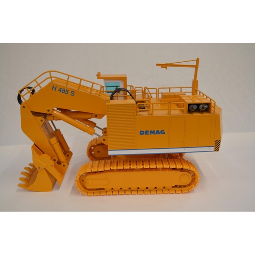 Boxed 1/50 scale diecast Demag 485S Hydraulic Excavator model (in