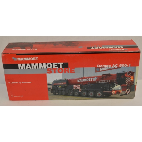 Boxed 1/50 scale diecast Mammoet Demag AC 500-1 mobile crane model