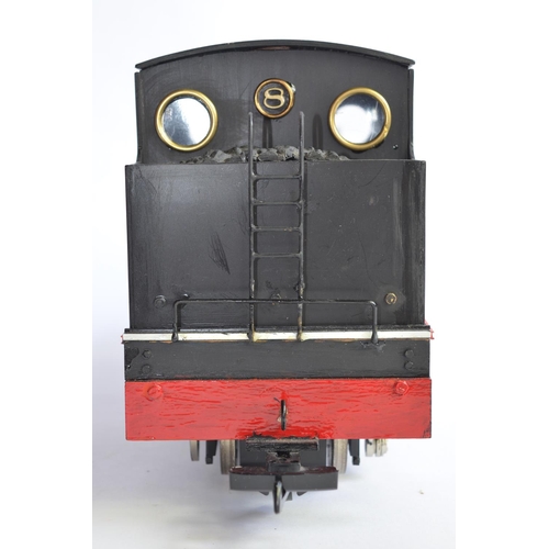12 - An adapted Bachmann G-gauge tank engine made to resemble a 4 cylinder Avonside narrow guage locomoti... 