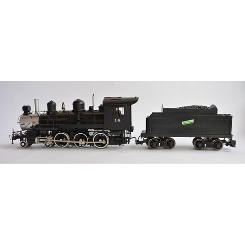 17 - Bachmann G-gauge 4-6-0 loco and tender. Both adapted/modified including paintwork to make the model ... 