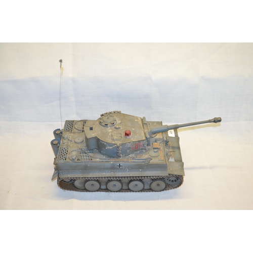803 - Remote control model of a Tiger I German infantry tank (working condition unknown)