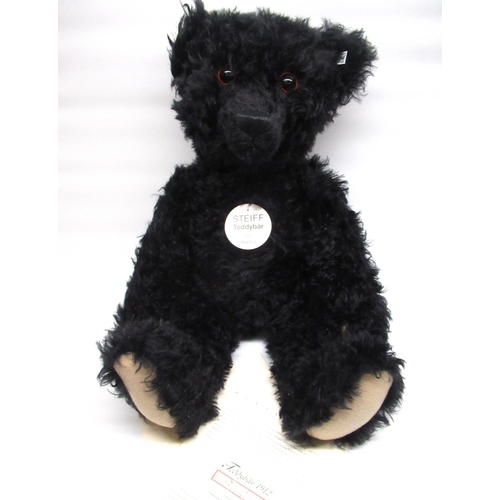 152 - Steiff 1912 replica teddy bear in black mohair, limited edition 593/1912, H70cm