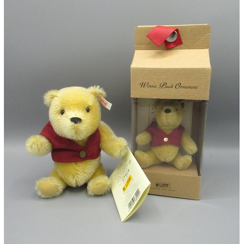 163 - Steiff Classic Winnie the Pooh, H18cm, limited edition no.7918, boxed, and a Steiff Winnie the Pooh ... 