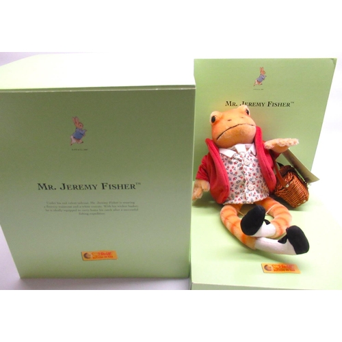 167 - Steiff Jeremy Fisher, limited edition 269/1500, H18cm, boxed