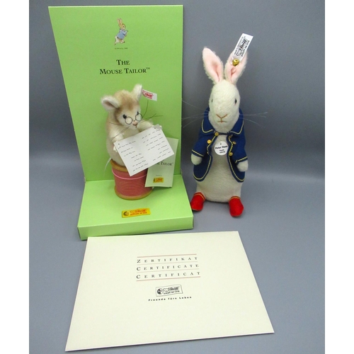 168 - Steiff Peter Rabbit 1904/5 replica bear, limited edition 1453/3000, H22cm, boxed with certificate, a... 