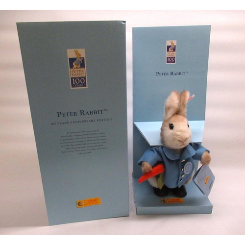 169 - Steiff Peter Rabbit 100 Year Anniversary, limited edition no.347, H27cm, boxed