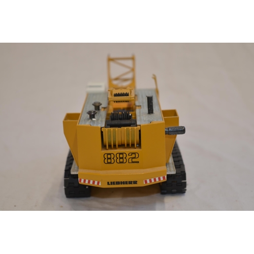 Boxed 1/50 scale diecast Liebherr HS 882 crawler crane model by