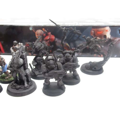 1433 - Warhammer 40k- Assassinorum Execution Force, with figures from box semi-painted