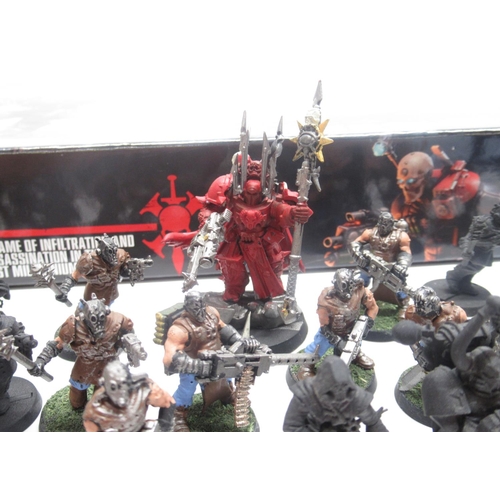 1433 - Warhammer 40k- Assassinorum Execution Force, with figures from box semi-painted