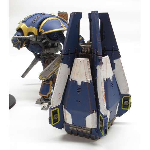 1436 - Warhammer 40k - Space Marine Drop Pod, fully painted in Ultramarines colour with original box, Storm... 