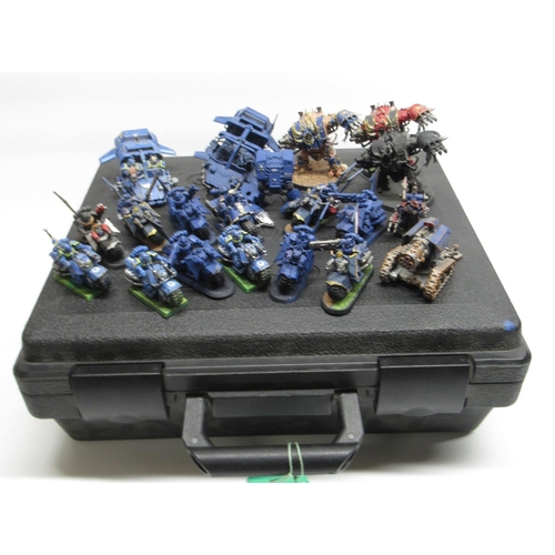 1437 - Warhammer 40k - Space Marine Bike and Ravenwing Bike Squads, 2 Space Marine Land Speeders, Space Mar... 