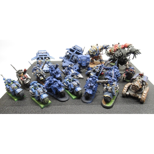 1437 - Warhammer 40k - Space Marine Bike and Ravenwing Bike Squads, 2 Space Marine Land Speeders, Space Mar... 