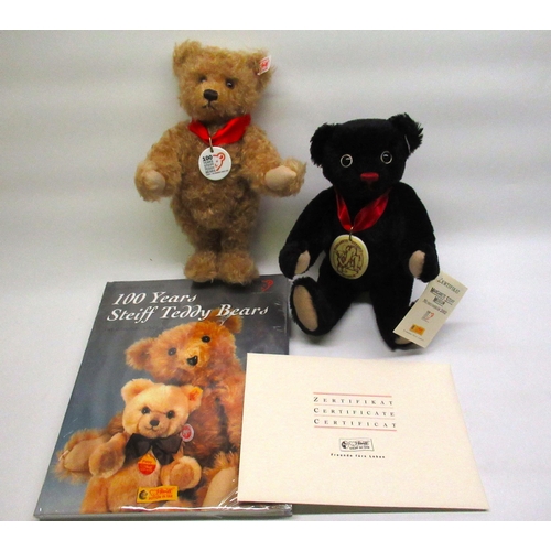 158 - Steiff Teddy Bear with Book 