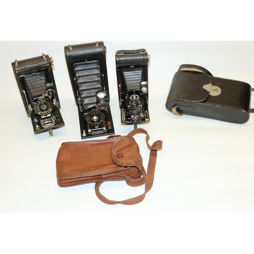 227 - Kodak no. 1 Autographic Jr folding camera, Kodak no. 1 pocket folding camera, Kodak 1A Autographic f... 