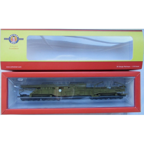 78 - Oxford rail 00 gauge scale 1-76 railgun gladiator WW2 in original box