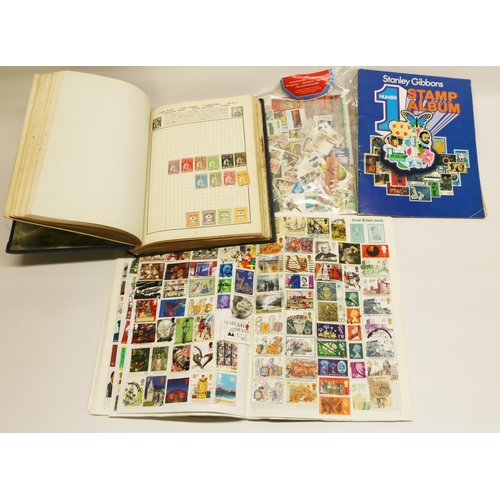 276 - Collection of world postage stamps: mounted used stamps in a 'Wanderer' stamp album, Stanley Gibbons... 