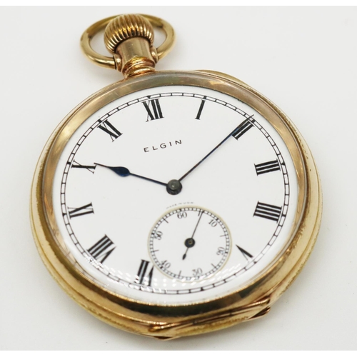 Elgin pocket sale watch roman numerals