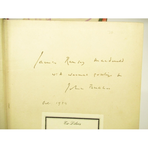 1290 - Collection of signed books inc. Buchan (John) Oliver Cromwell, Hodder and Stoughton, Reprint 1934, i... 