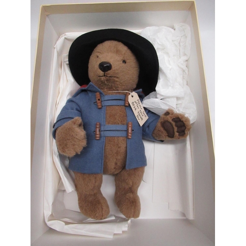 129 - R. John Wright Dolls Inc. Paddington Bear H38cm, limited edition 42/2500, one of 500 signed by Micha... 