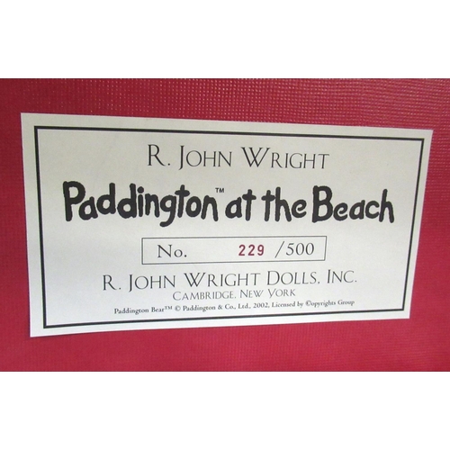 133 - R. John Wright Dolls Inc. Paddington at the Beach, H38cm, limited edition 229/500, with certificate ... 