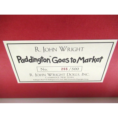 134 - R. John Wright Dolls Inc. Paddington Goes to Market H38cm, limited edition 255/500, with certificate... 