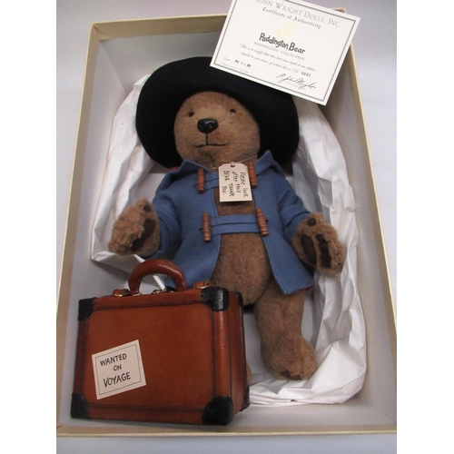 135 - R. John Wright Dolls Inc. Paddington Bear H38cm, limited edition 685/2500, with certificate in origi... 