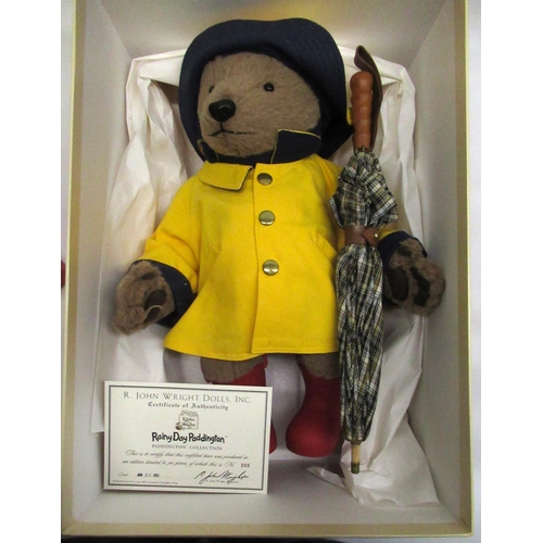 136 - R. John Wright Dolls Inc. Rainy Day Paddington, H38cm, limited edition 305/500, with certificate in ... 