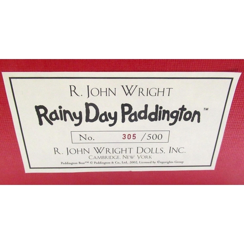 136 - R. John Wright Dolls Inc. Rainy Day Paddington, H38cm, limited edition 305/500, with certificate in ... 