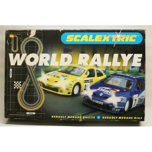 268 - Hornby Scalextric C1018 Renault Megane World Rallye, appears complete, untested