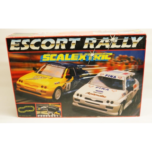 269 - Hornby Scalextric C.672 Ford Escort Rally set, appears complete, untested