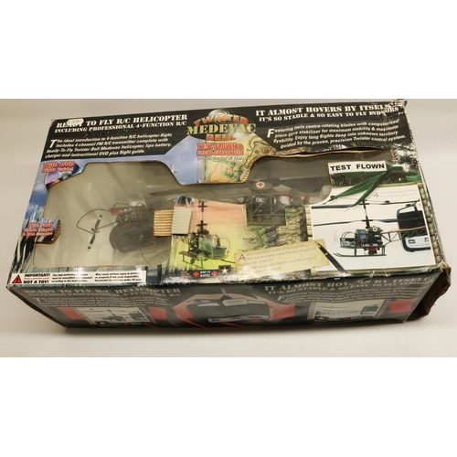 270 - Dragonfly radio controlled helicopter, boxed, Twister Medevac radio controlled helicopter (AF), Micr... 