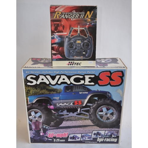 314 - HPI Racing Savage SS 4WD nitro powered Radio Control off road car, with a Hitec Ranger IIN transmitt... 