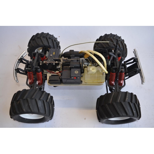 315 - Large Pro-Line 4WD nitro powered off road radio control car. Approx length 49cm.