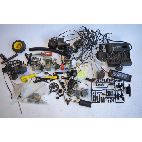 320 - Large collection of spare parts for radio control cars, from a wide variety of manufacturers includi... 