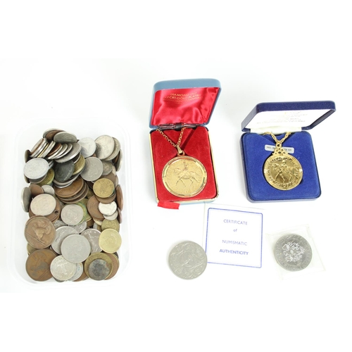 678 - Collection of coinage and medallions to include commemoratives, coronation medals, mixed world coina... 