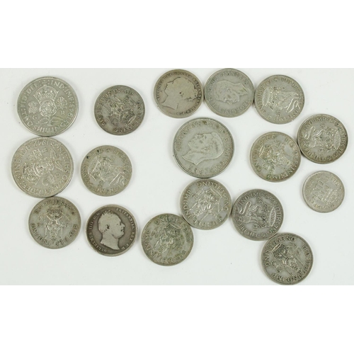 686 - Selection of mixed GB coinage to include silver content six pence through half crowns (mainly post-1... 