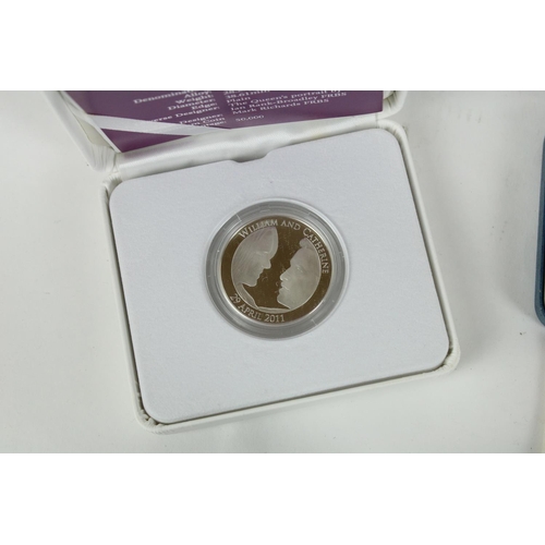 690 - Selection of silver proof coins to include Queen Mother 80th birthday, Golden Wedding £5 (2), Isle o... 