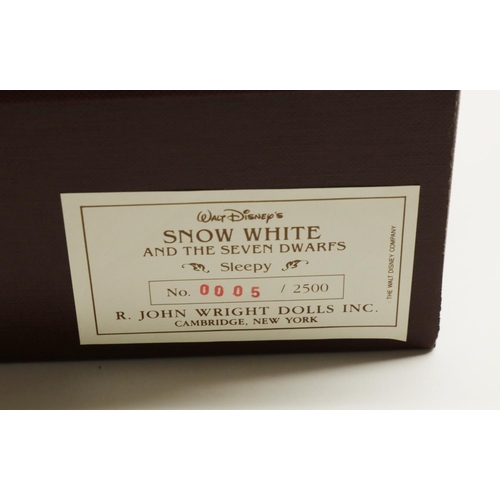 124 - R. John Wright Dolls Inc. 2003 rare artist's proof set of Walt Disney Snow White and the Seven Dwarf... 