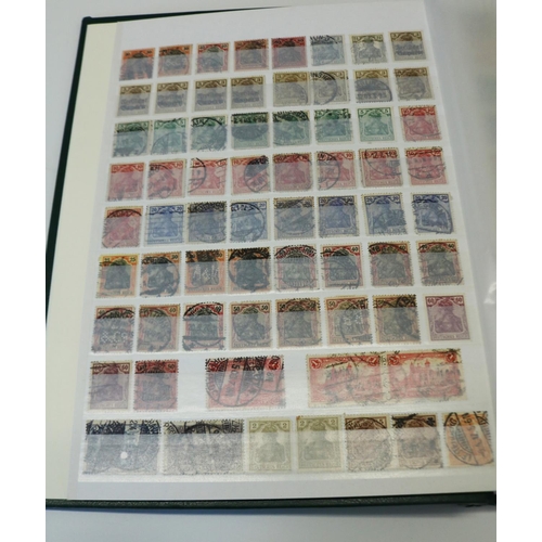 817 - Comprehensive stamp album containing large collection of German stamps covering various date periods... 